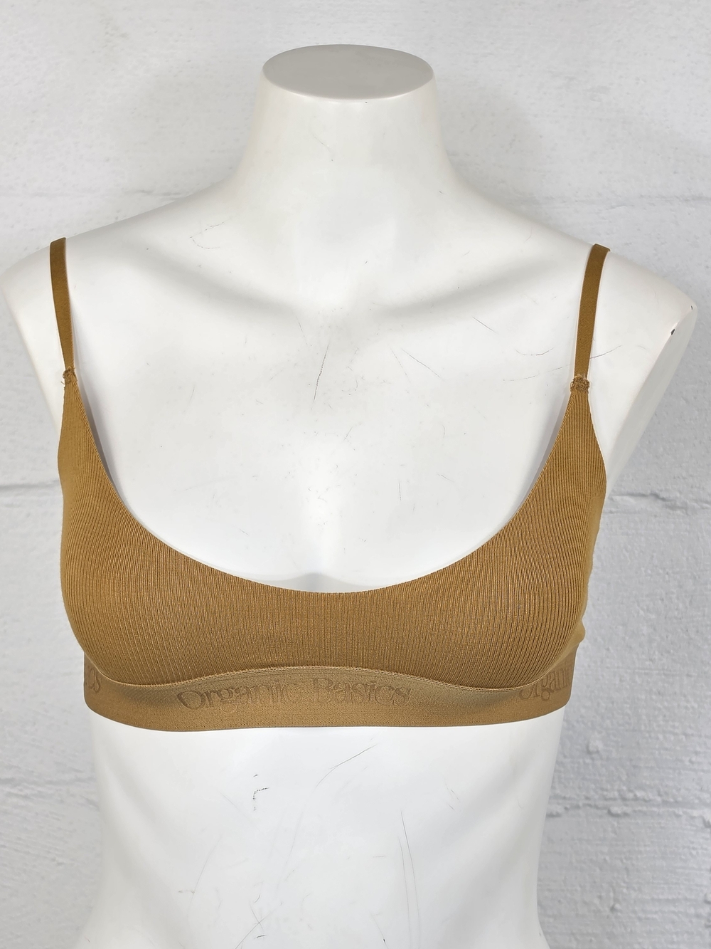 Organic Basics Core Rib Open Back Scoop Bralette